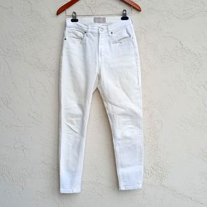 EVERLANE High Rise Ankle White Jeans Size 26.